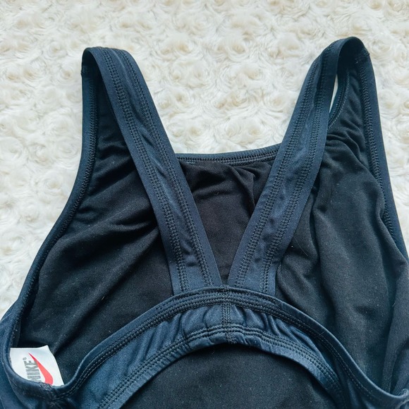 NIKE Black womens competition training swimsuit bathing suit 32 sz 6 - Picture 5 of 7